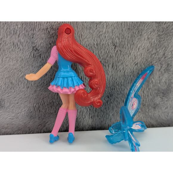 Winx club 2013 Bloom Fairy 3.25" McDonald's Action Figure removable wings - Picture 3 of 9
